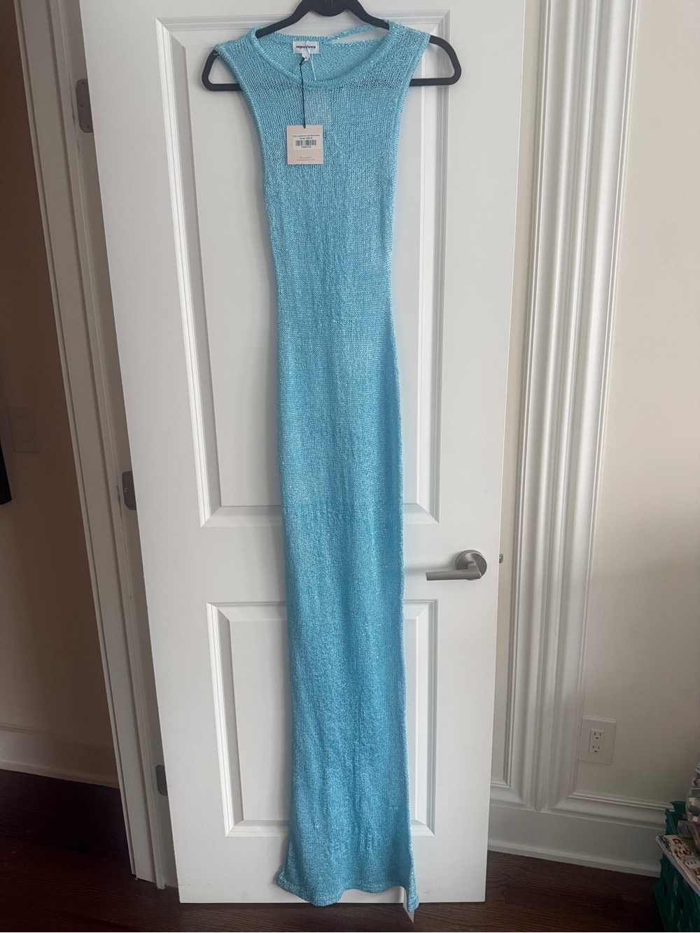 SUPERDOWN Alix Maxi Dress in BLUE S BEACH COVER UP (damage) - Picture 4 of 8